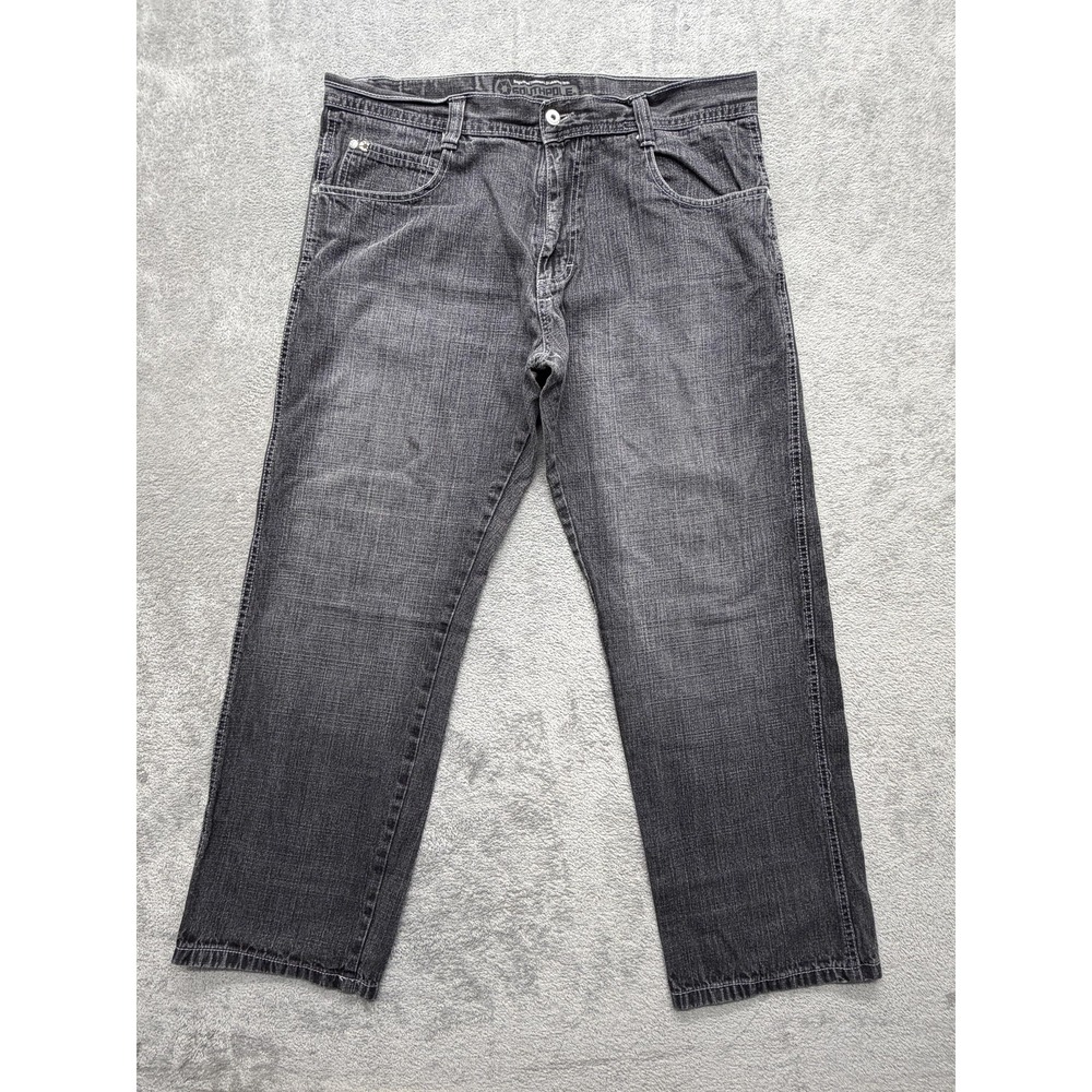 Southpole Jeans Mens Measured 38x30 Gray Relaxed Straight Charcoal Wash Pockets
